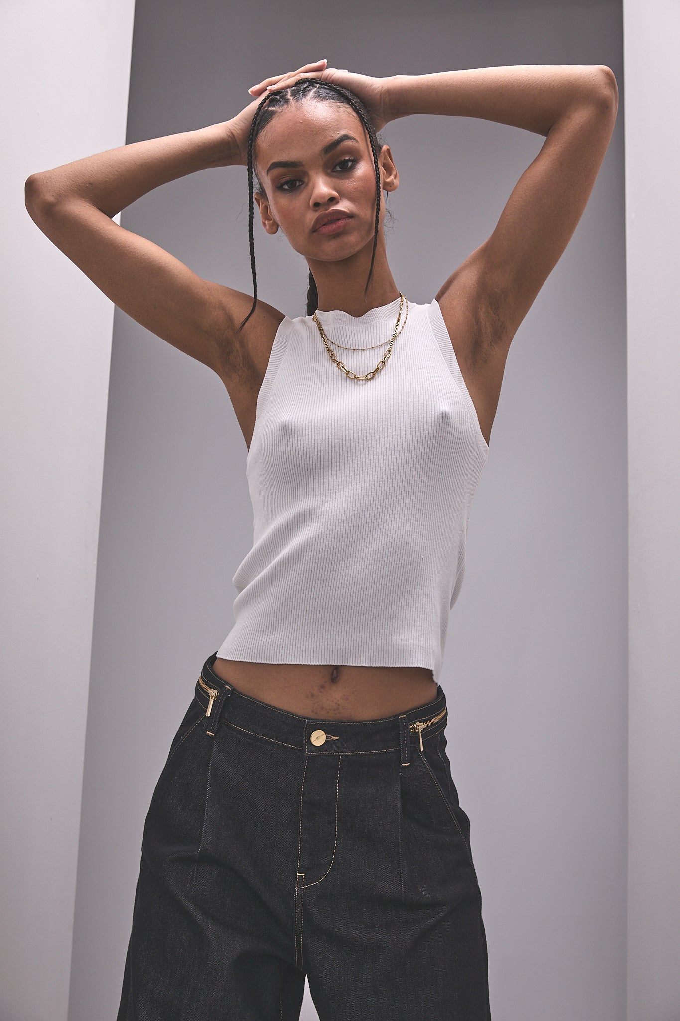 Raw wide jeans Women Fauna black | Freeman T. Porter