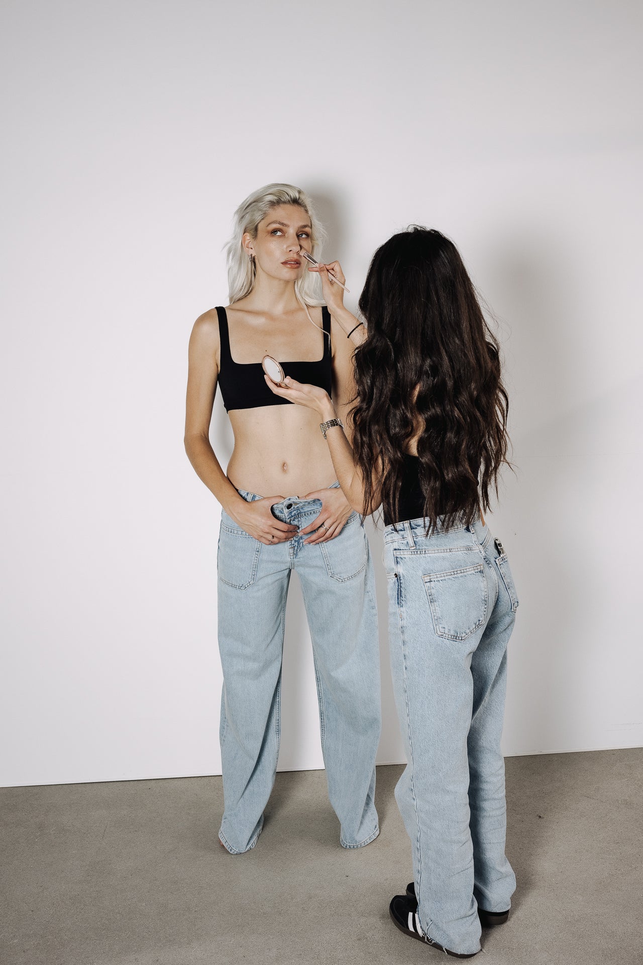 Jeans droit flare Femme Sybille light blue | Freeman T. Porter