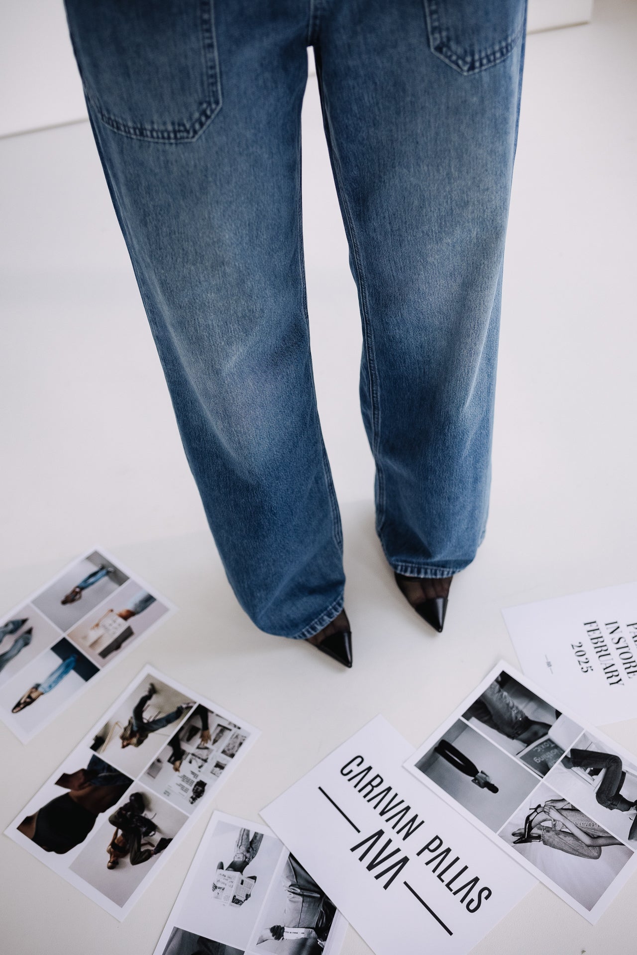 Jeans droit flare Femme Sybille medium blue | Freeman T. Porter