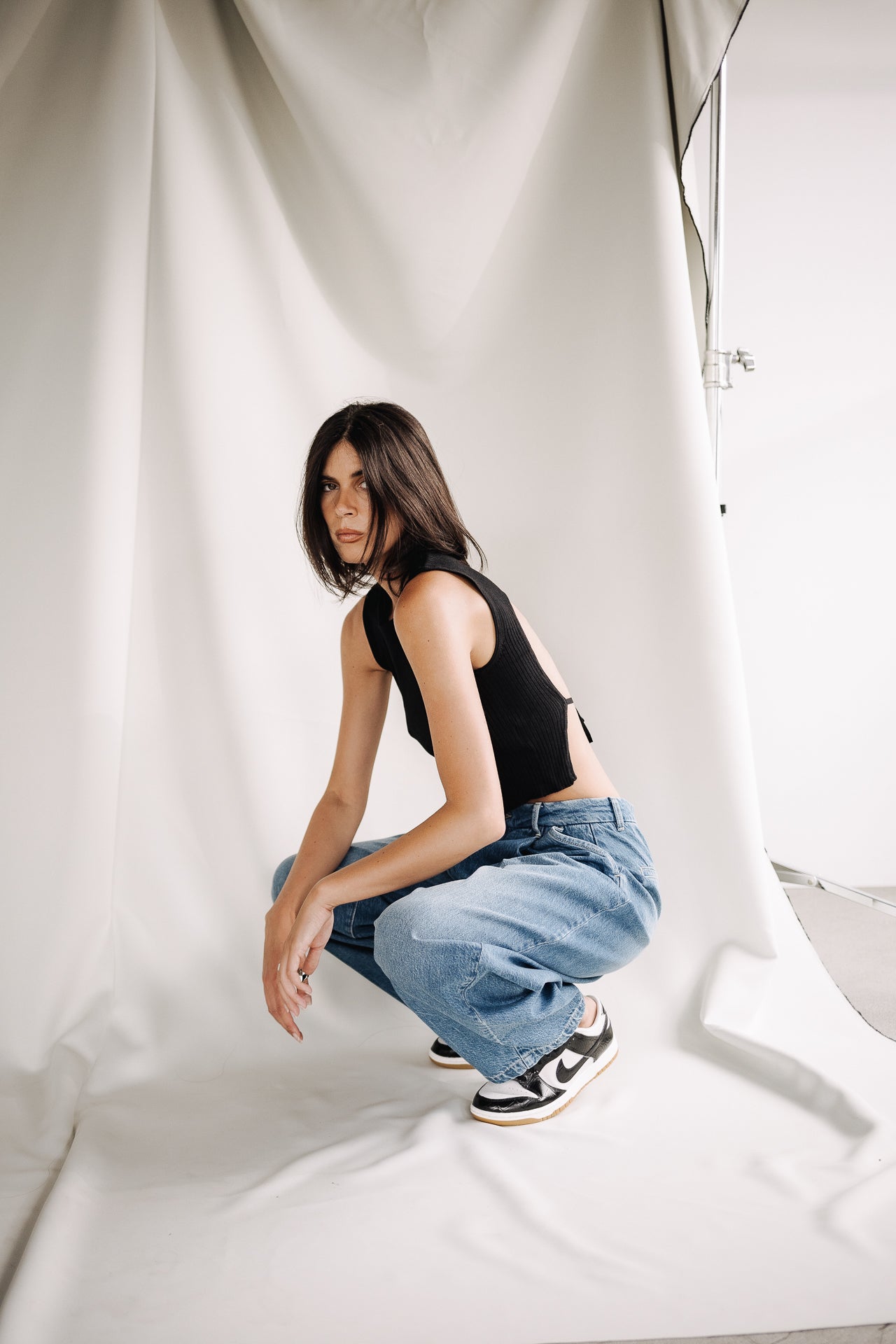 Jeans à pinces balloon Femme Asteria medium blue | Freeman T. Porter
