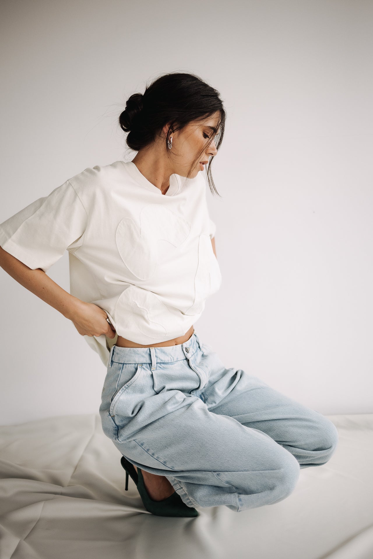 Jeans à pinces balloon Femme Asteria light blue | Freeman T. Porter
