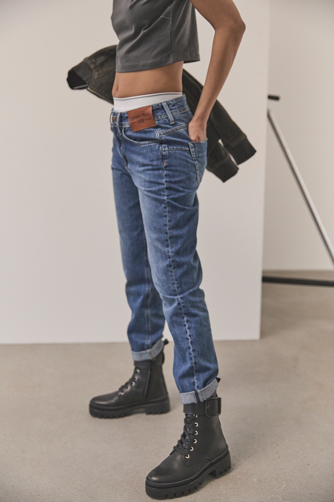 Jeans cropped boyfriend Femme Hera magyar | Freeman T. Porter
