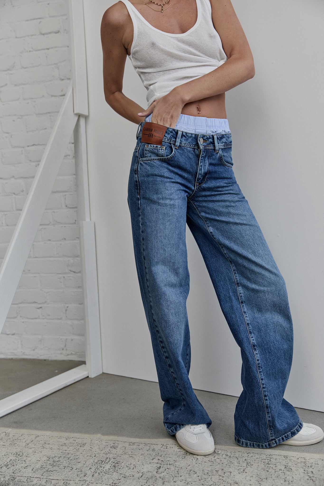 Jeans large intemporel Femme Aura magyar | Freeman T. Porter