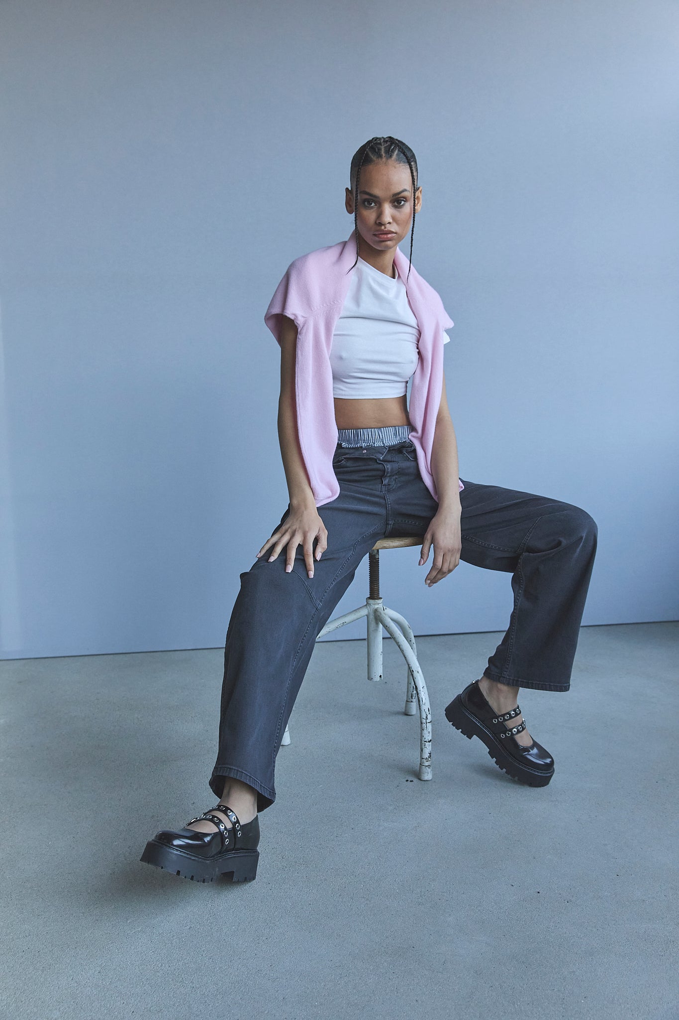 Jeans barrel noir Femme Athena boléo | Freeman T. Porter