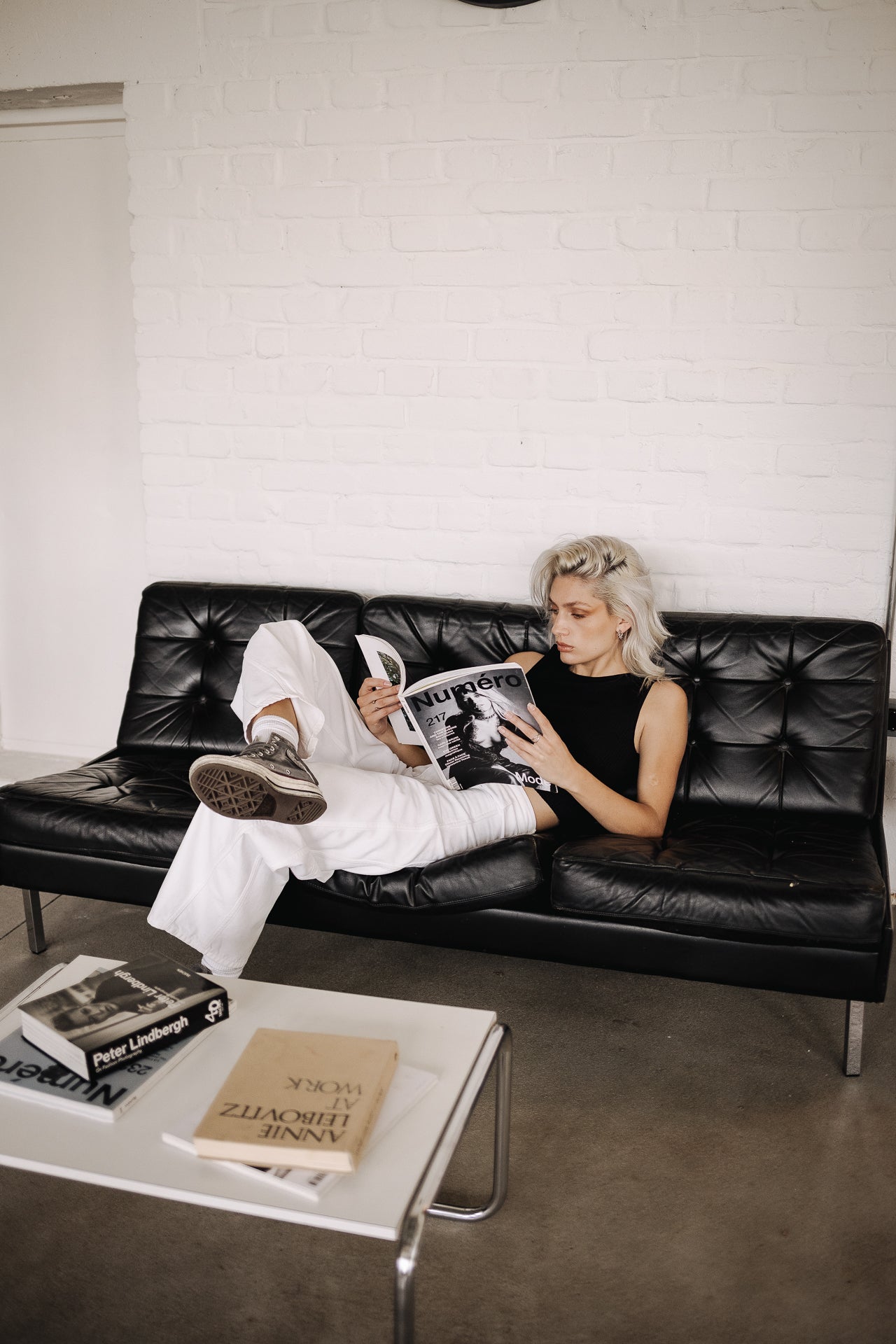 Jeans barrel Femme Athena white | Freeman T. Porter