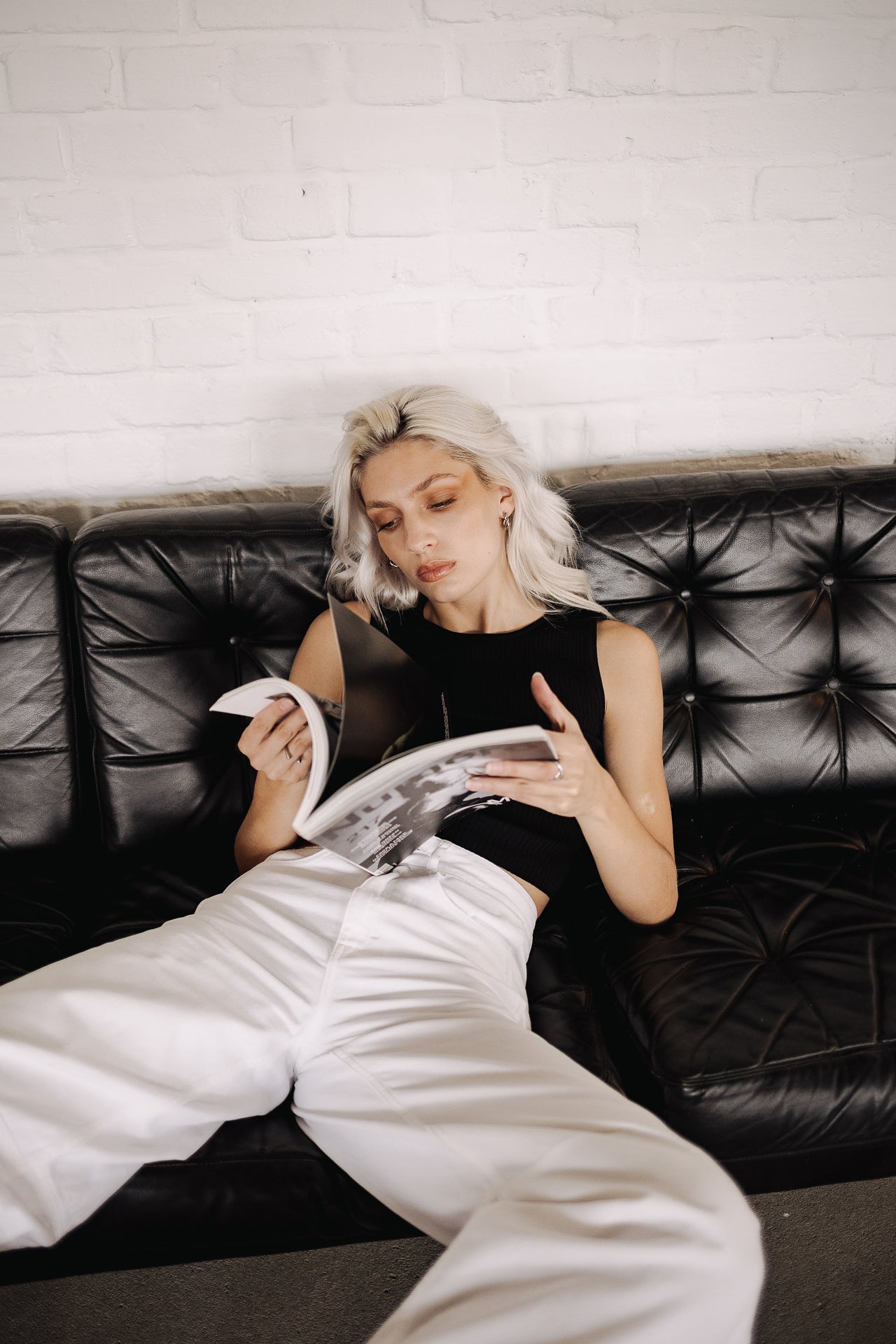 Jeans barrel Femme Athena white | Freeman T. Porter