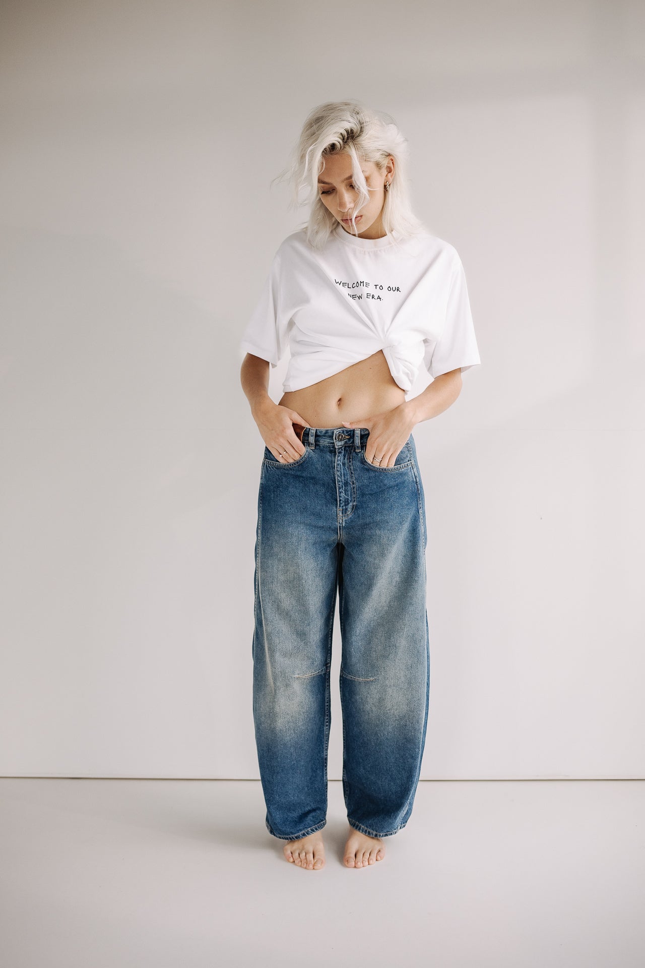 Pantalon barrel Femme Athena original | Freeman T. Porter