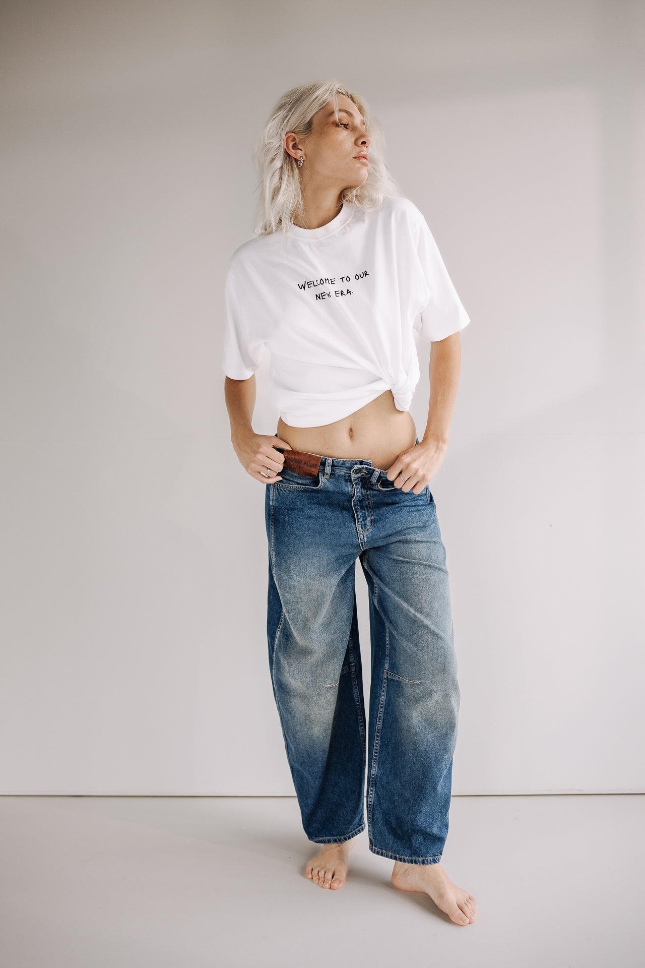 Pantalon barrel Femme Athena original | Freeman T. Porter