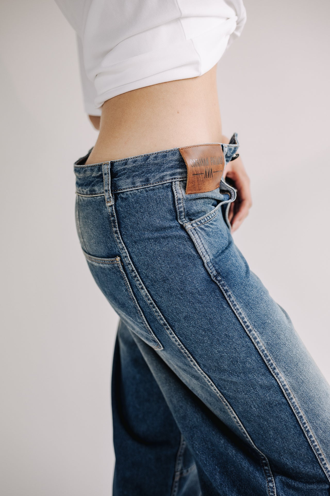 Pantalon barrel Femme Athena original | Freeman T. Porter