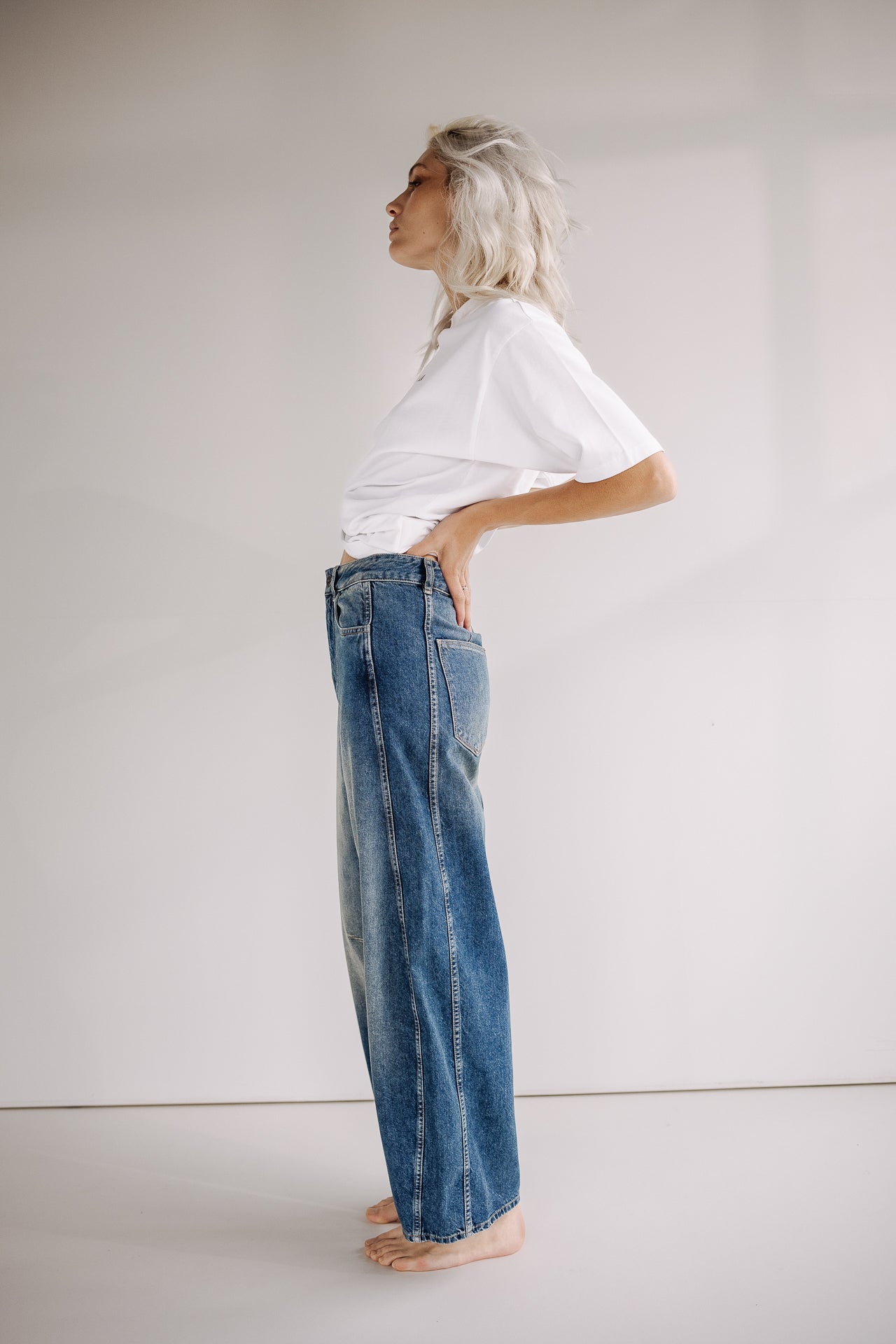 Pantalon barrel Femme Athena original | Freeman T. Porter