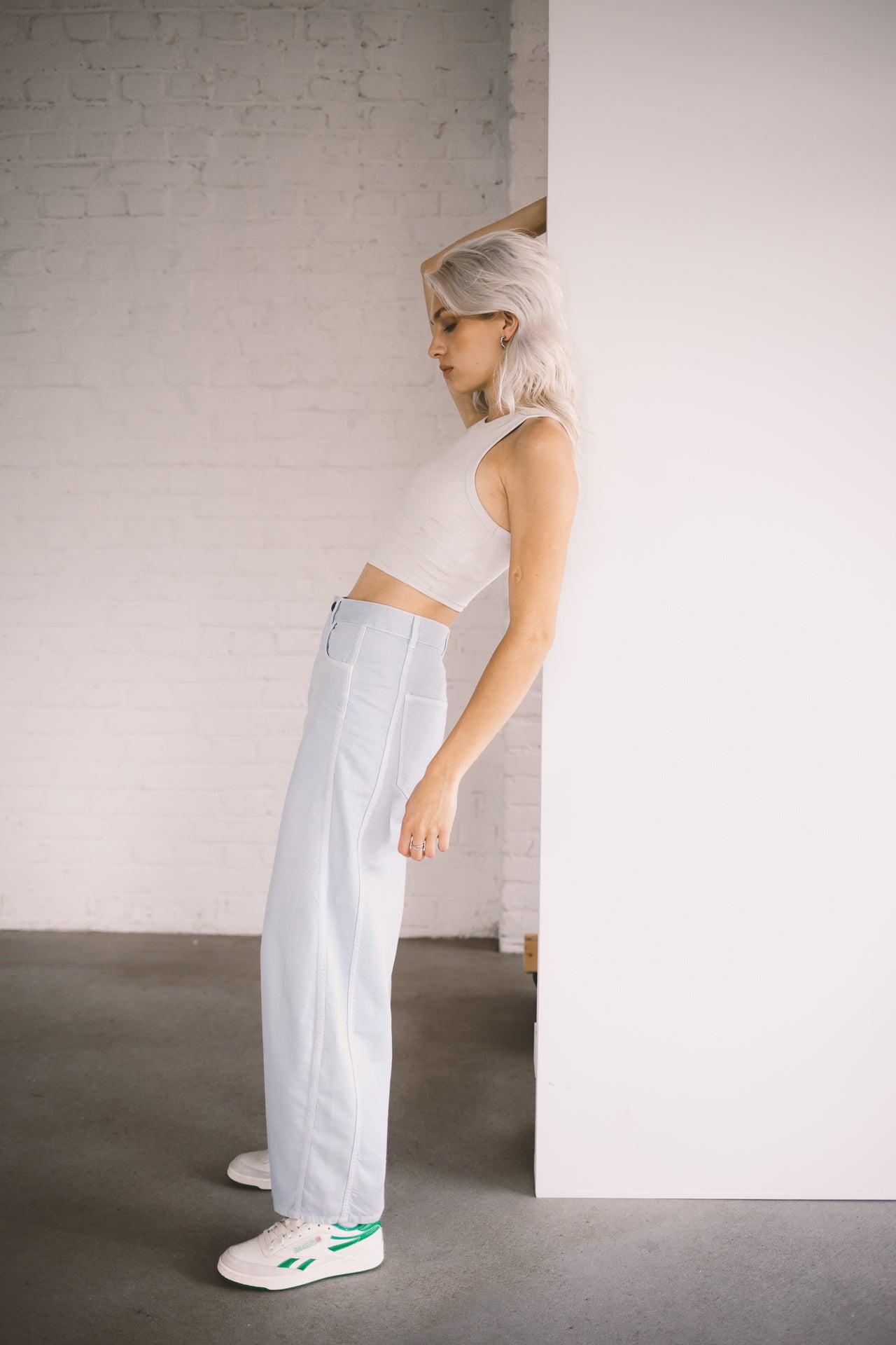 Pantalon barrel Femme Athena sky blue | Freeman T. Porter