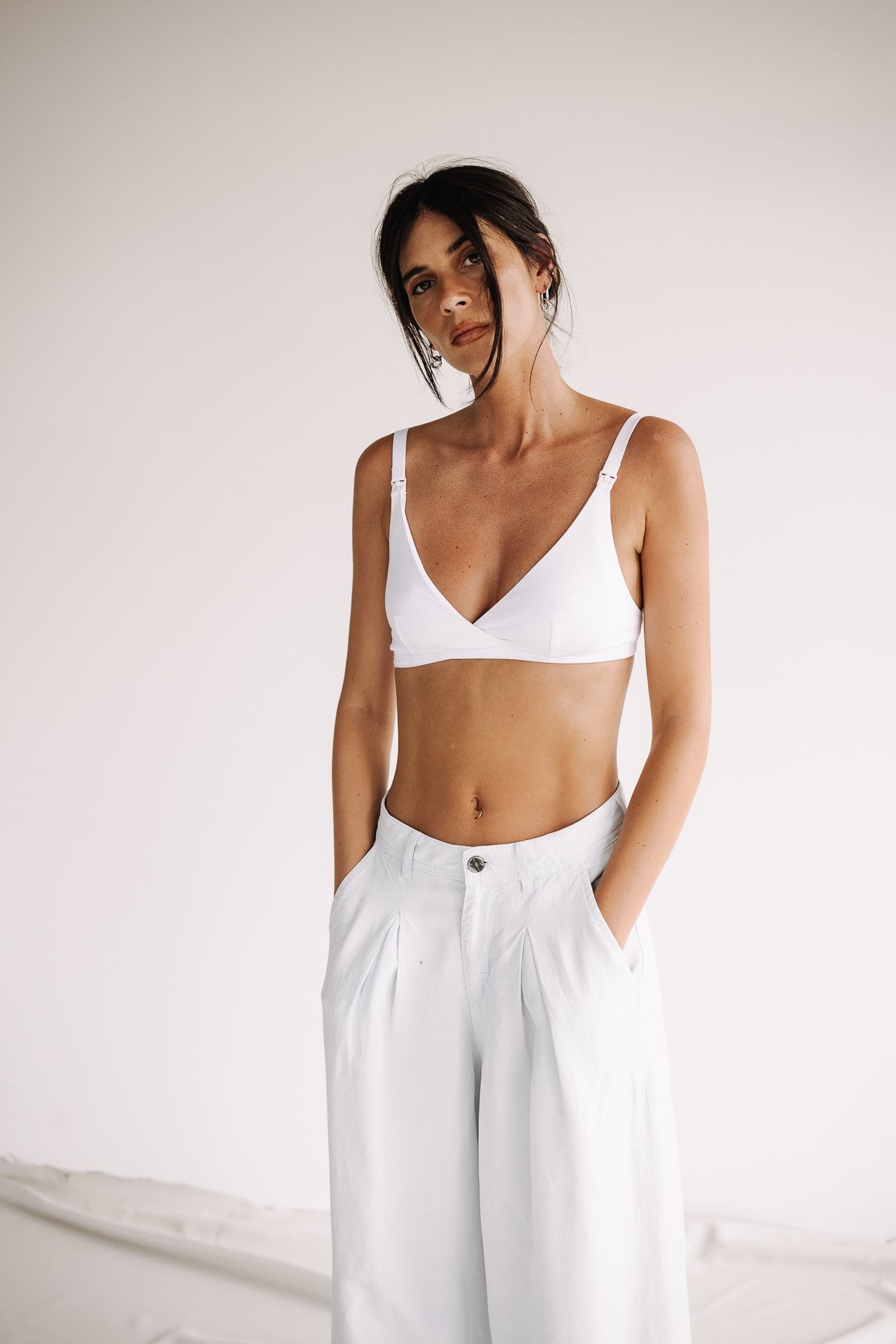 Palazzo pants Women Flora sky blue | Freeman T. Porter