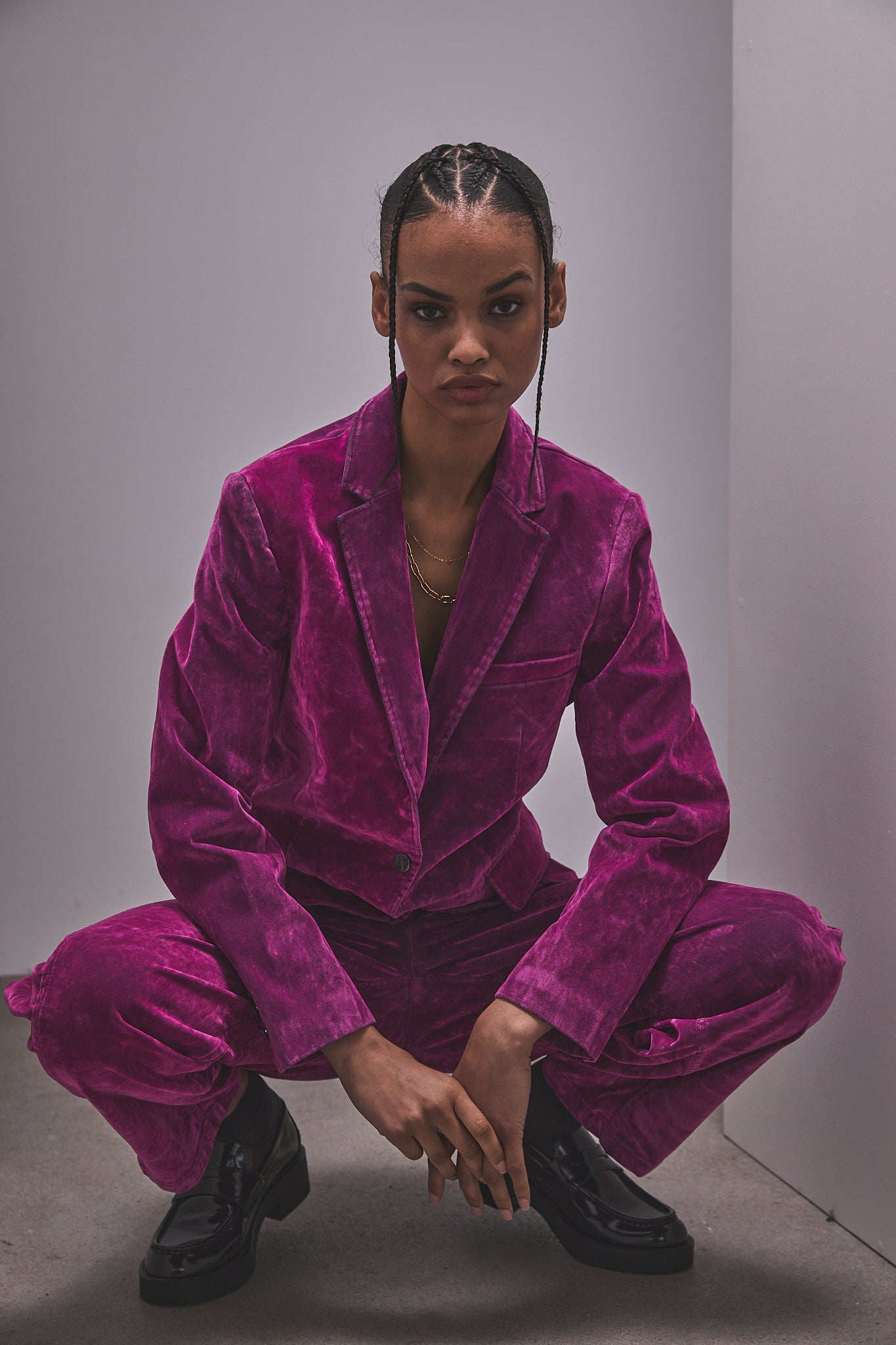 Cropped balloon pants Women Salia fuchsia | Freeman T. Porter