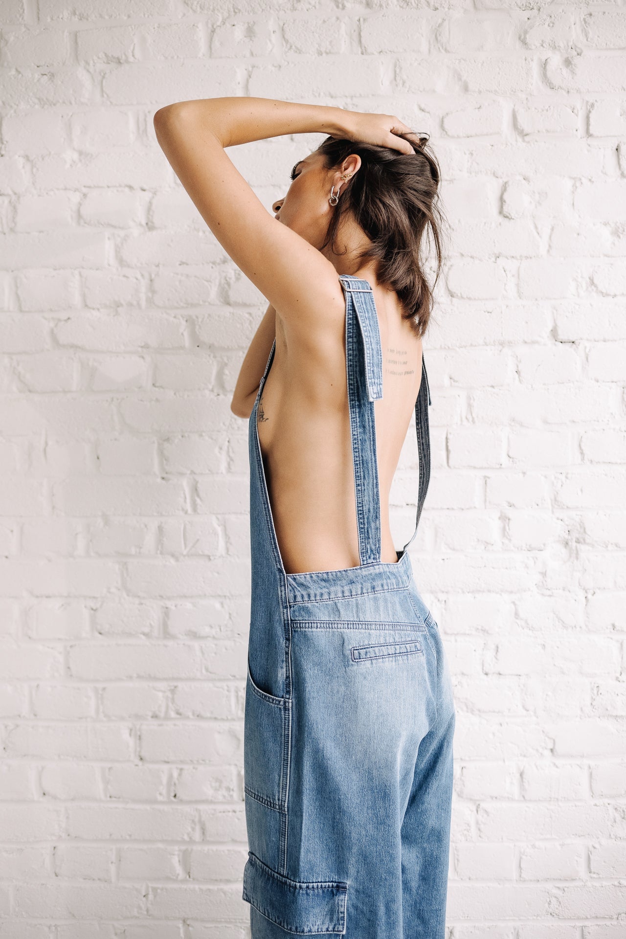 Salopette en denim Femme Maia medium blue | Freeman T. Porter