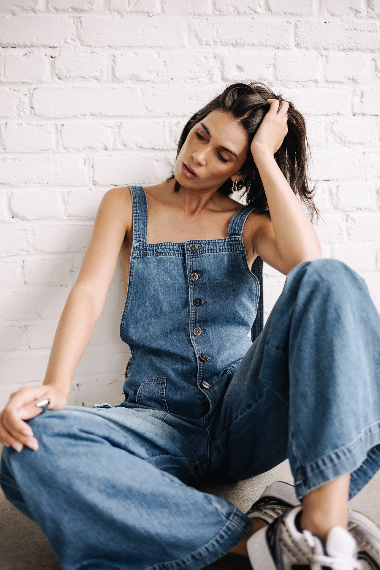 Salopette en denim Femme Maia medium blue | Freeman T. Porter