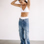 

Jeans cargo large Femme Enyo medium blue | Freeman T. Porter