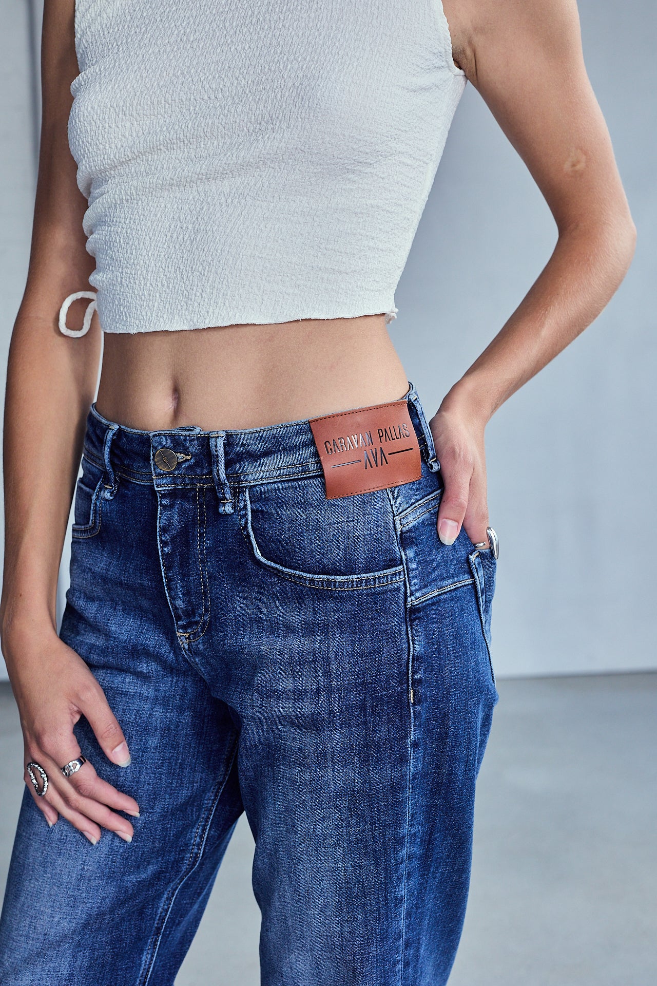 

Jeans cropped boyfriend Femme Hera medlin | Freeman T. Porter