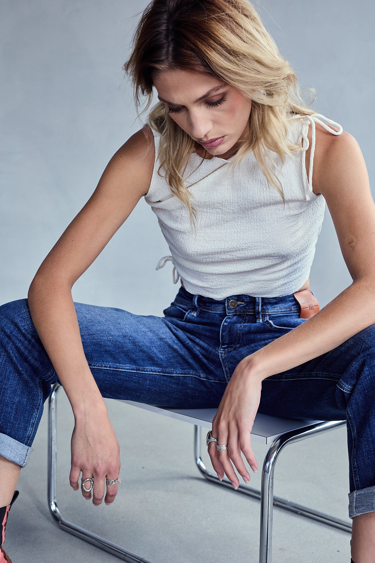 

Jeans cropped boyfriend Femme Hera medlin | Freeman T. Porter
