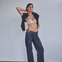 

Jeans large brut Femme Aura dark night | Freeman T. Porter