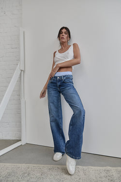 

Jeans large intemporel Femme Aura magyar | Freeman T. Porter