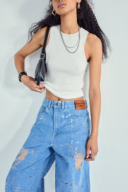 

Jeans barrel Femme Athena chiffon | Freeman T. Porter