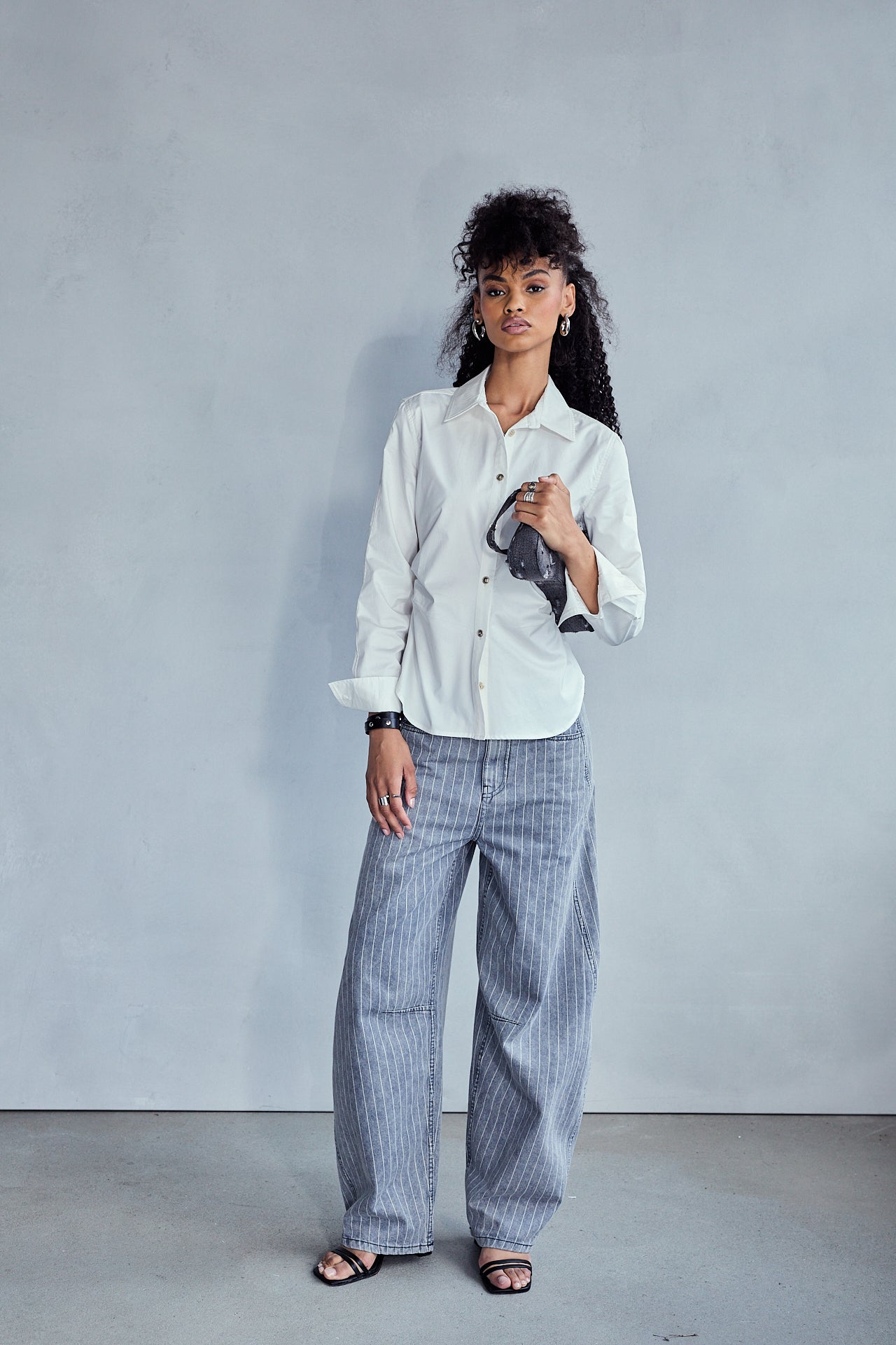 

Jeans barrel Femme Athena togo stripes | Freeman T. Porter