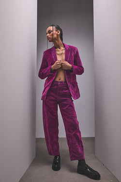 

Pantalon cropped balloon  Femme Salia fuchsia | Freeman T. Porter