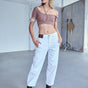 

Pantalon balloon cropped Femme Salia Lousia off white | Freeman T. Porter