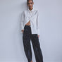 

Pantalon cropped balloon Femme Salia pin stripe dark grey | Freeman T. Porter