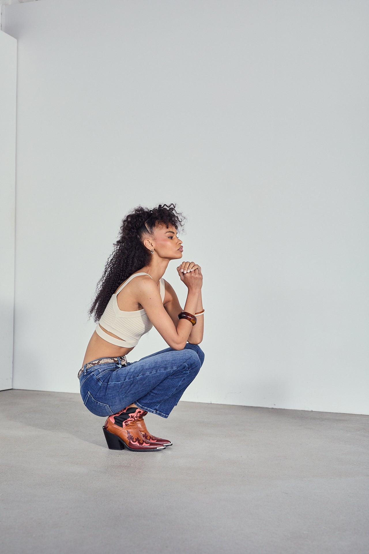 

Jeans droit cropped Femme Rhea medlin | Freeman T. Porter