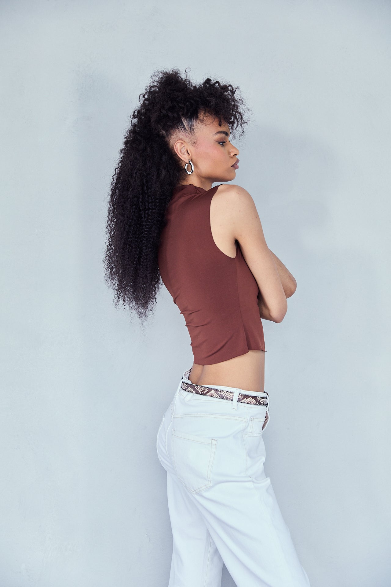 

Pantalon droit cropped Femme Rhea Lousia off white | Freeman T. Porter