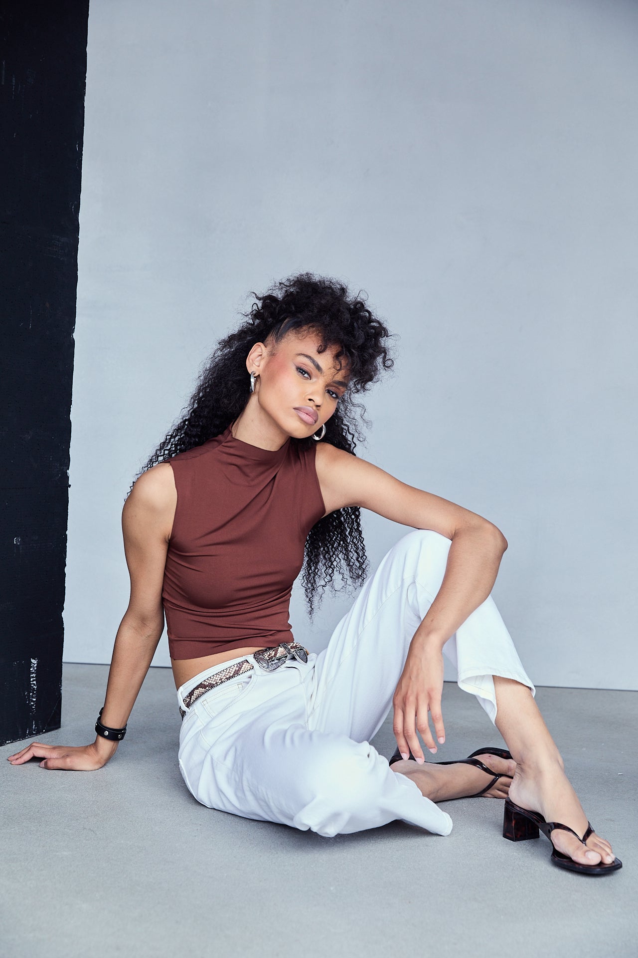 

Pantalon droit cropped Femme Rhea Lousia off white | Freeman T. Porter