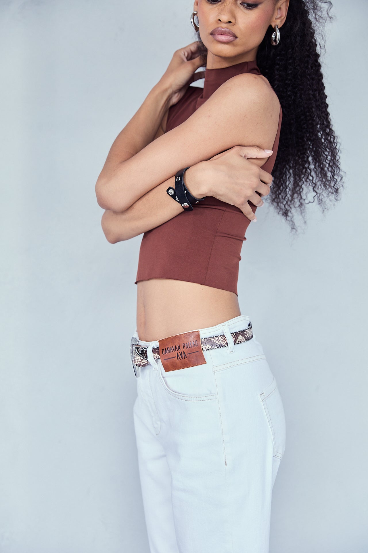 

Pantalon droit cropped Femme Rhea Lousia off white | Freeman T. Porter