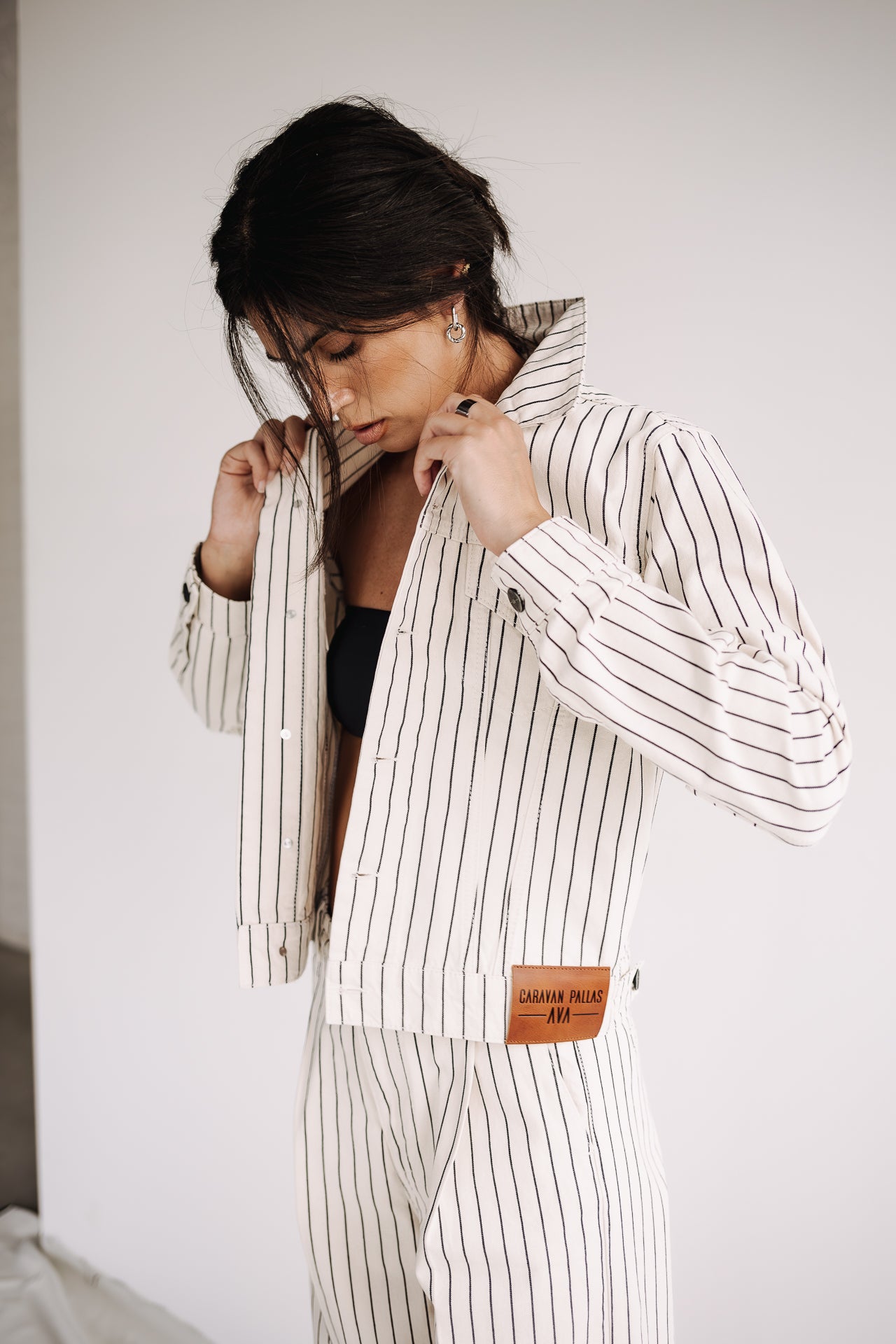 
              

Striped short jacket Women Leto ecru | Freeman T. Porter
            