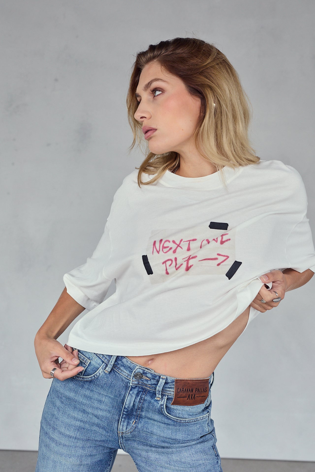 

T-Shirt imprimé Femme Rick Tag white | Freeman T. Porter
