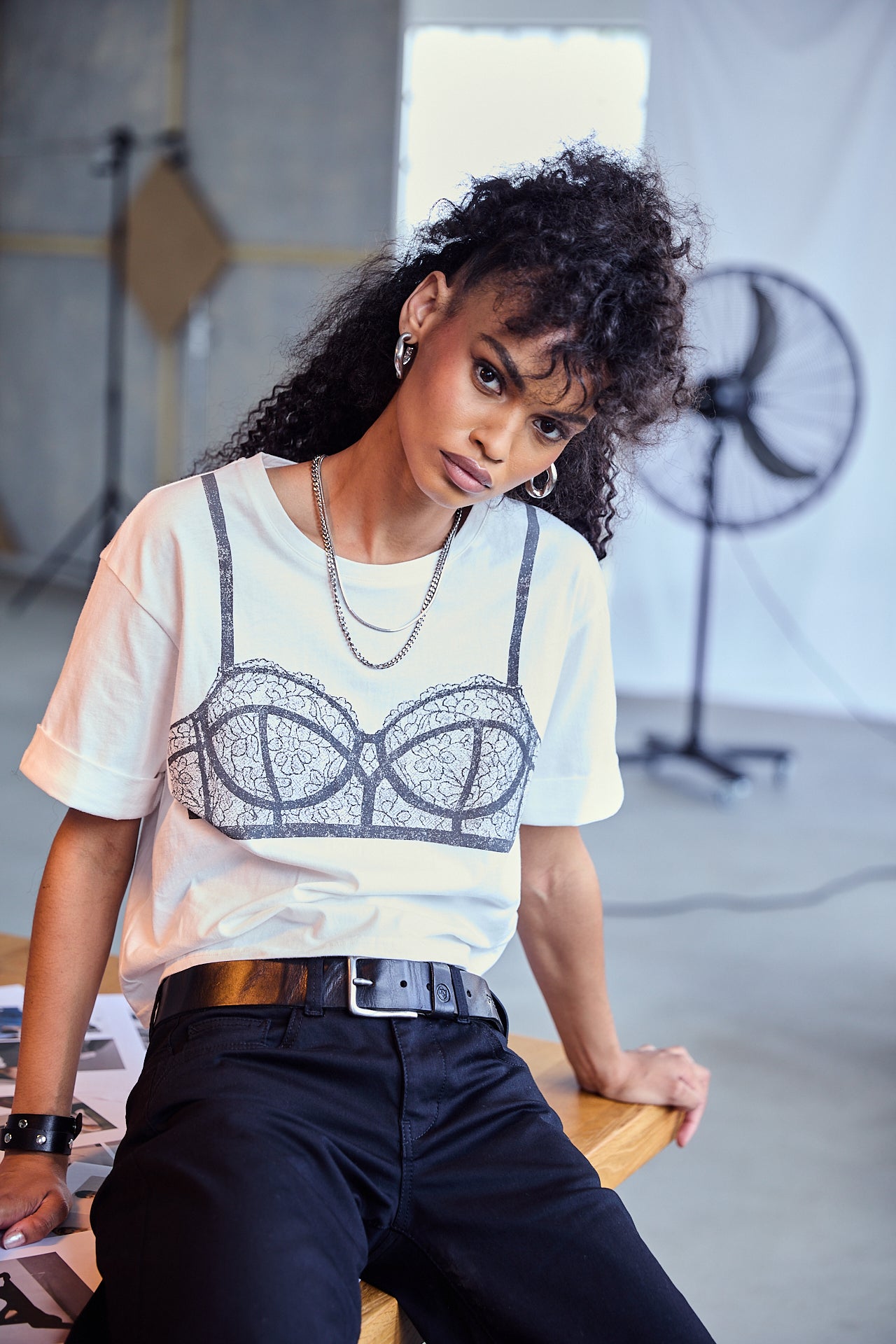 

T-Shirt imprimé Femme Electra Bra white | Freeman T. Porter